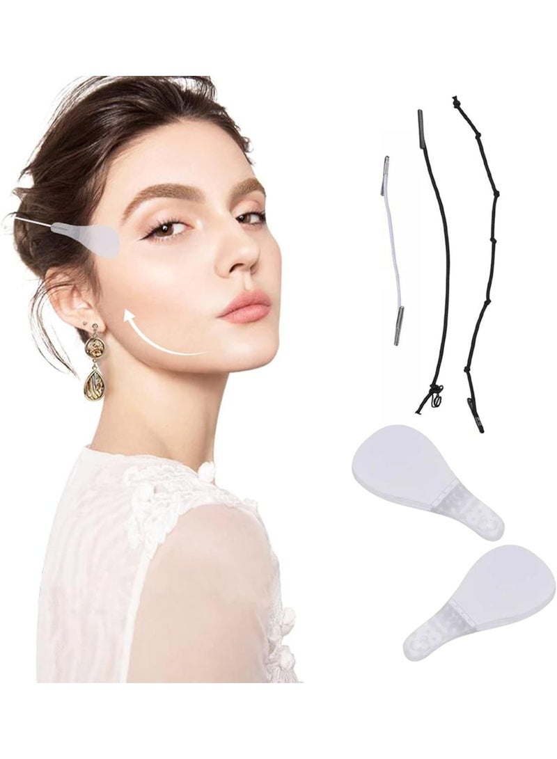 زوبا شريط لاصق لشد الوجه، 20 قطعة من ملصقات شد الوجه الفورية، مرن غير مرئي مقاوم للماء، شد الرقبة يقلل من الذقن المزدوجة، رقع رفع التجاعيد، أدوات شد الوجه لتأثير فوري - Image 1